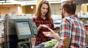 supermarket workers