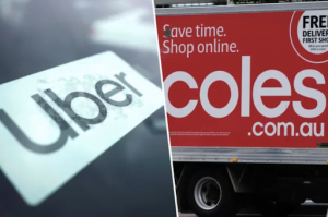 coles and uber